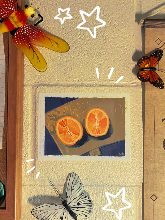 Sliced Orange Print