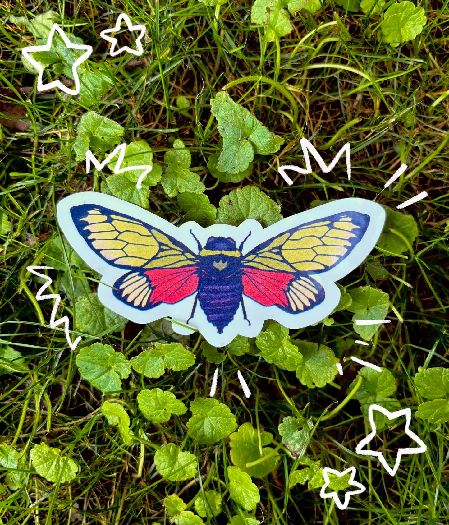 Cicada Sticker (Waterproof)