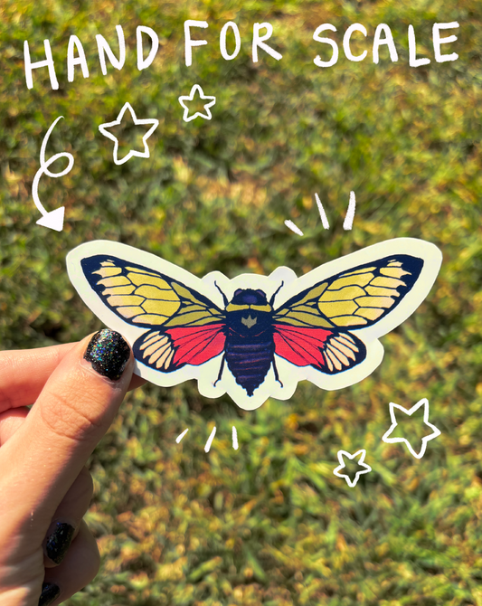 Cicada Sticker (Waterproof)