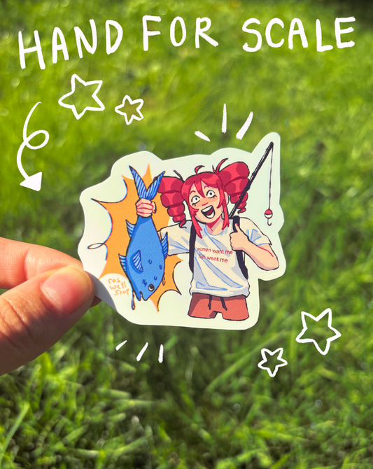 Fishing Teto Sticker (Waterproof)