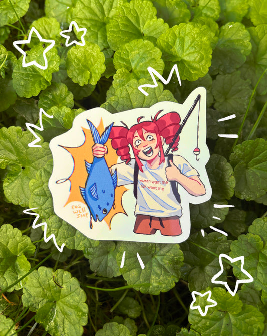 Fishing Teto Sticker (Waterproof)