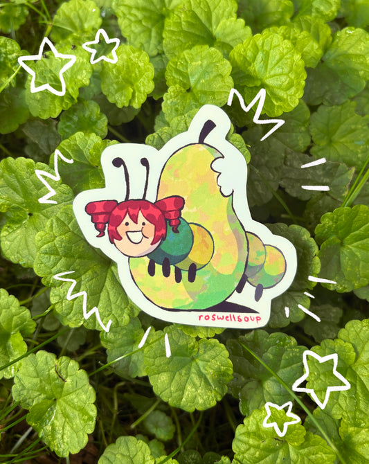Very Hungry Pearto Sticker (Waterproof) (Teto)