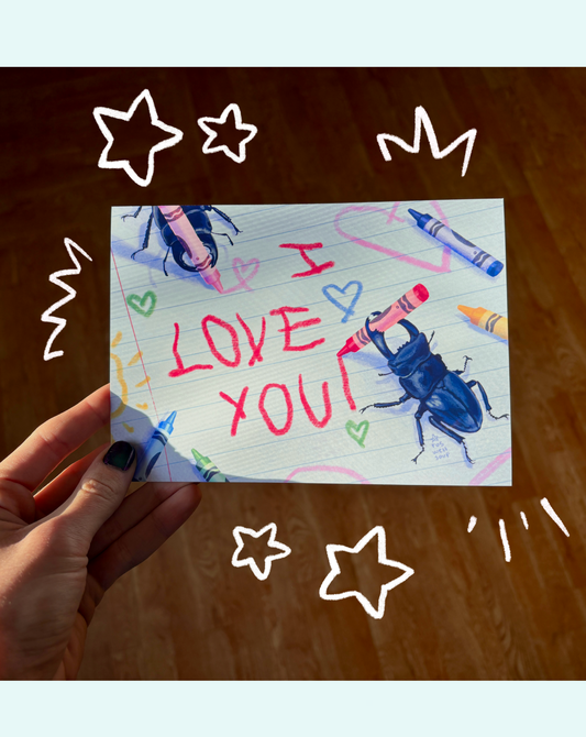 I LOVE YOU! Lovebug Stag Print