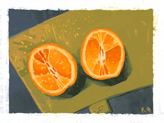 Sliced Orange Print