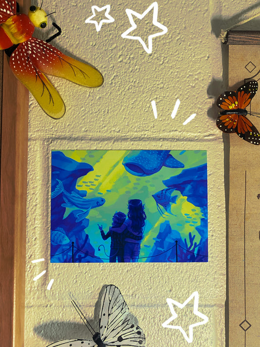 Fantasy Aquarium Date Print