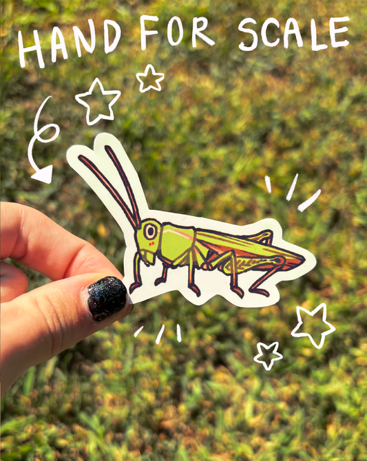 Grasshopper Sticker (Waterproof)