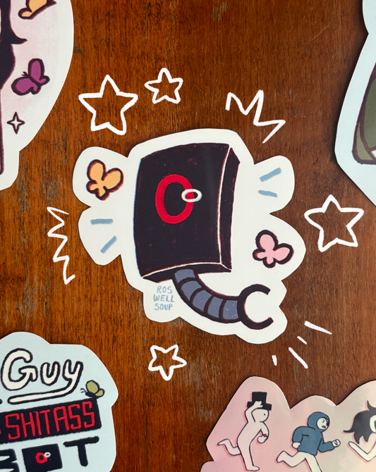 Fucking Shitass Robot (FSR) Sticker (Waterproof)